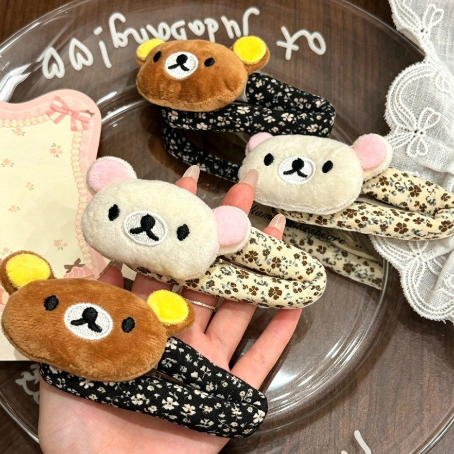 Korean Lifestyle Products - Pince à cheveux Rilakkuma mignonne, motif